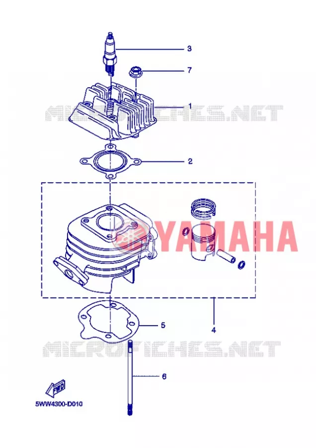 CILINDER Yamaha SCOOTER 50 2013 BOOSTER  CW50