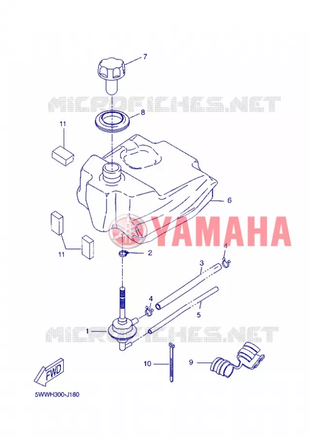 BENZINE TANK Yamaha SCOOTER 50 2013 BOOSTER  CW50