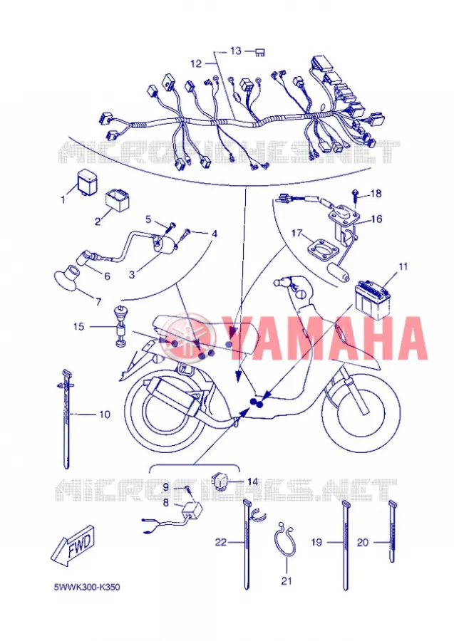 ELECTRISCH 2 Yamaha SCOOTER 50 2013 BWS  CW50