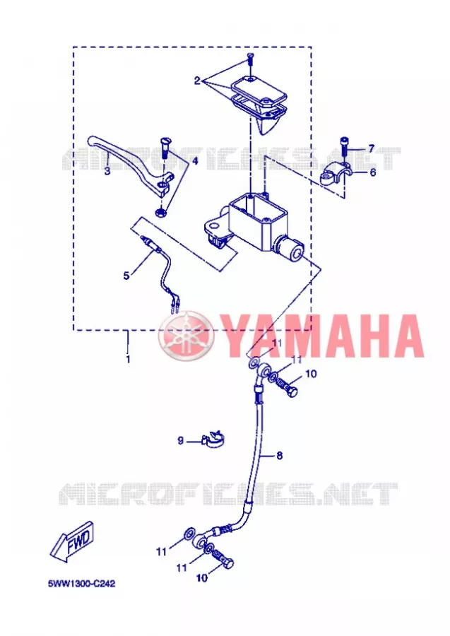 REMPOMP VOOR Yamaha SCOOTER 50 2013 BOOSTER  CW50L