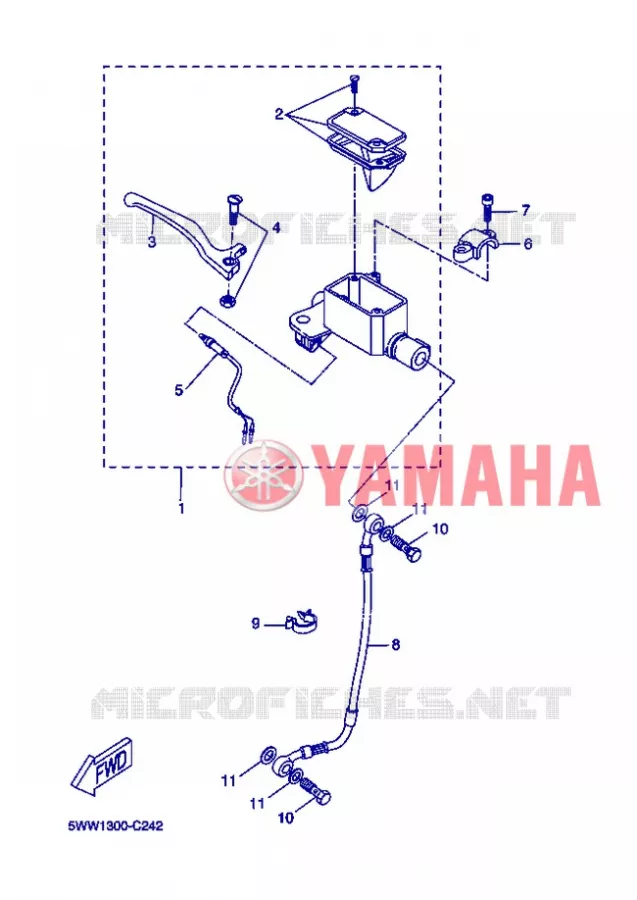 REMPOMP VOOR Yamaha SCOOTER 50 2013 BOOSTER  CW50N