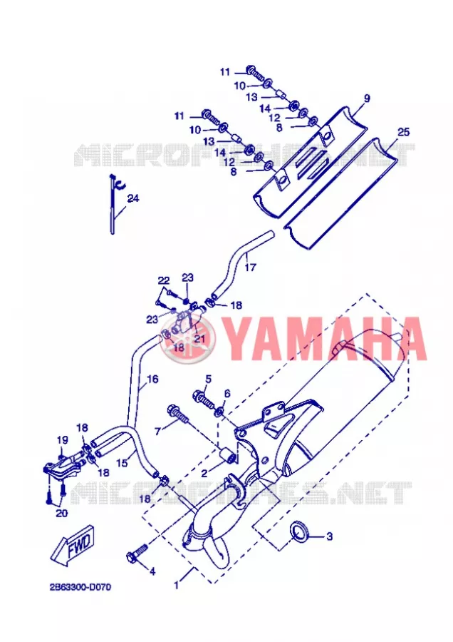 UITLAAT Yamaha SCOOTER 50 2013 BOOSTER  CW50N