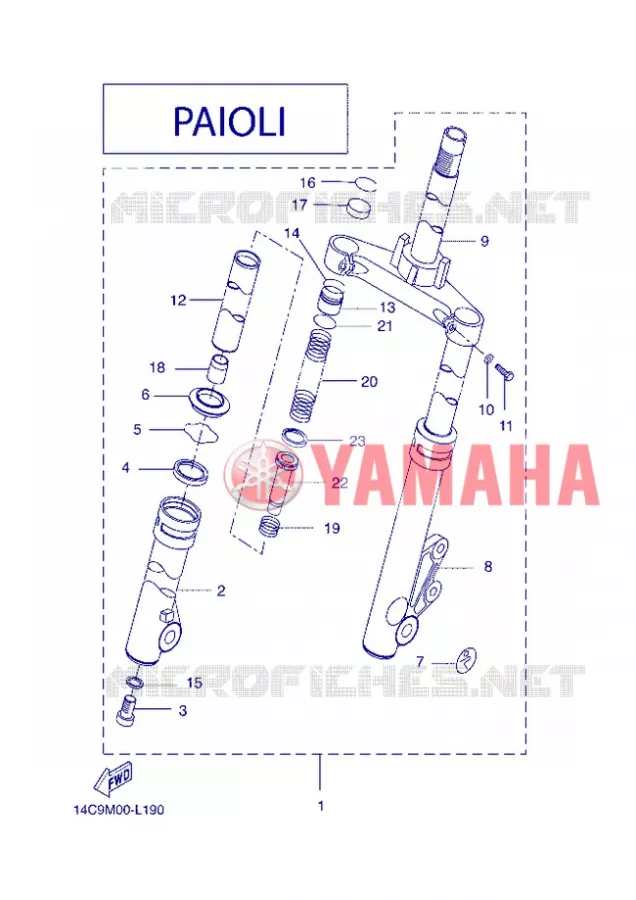 VOORVORK 2 Yamaha SCOOTER 50 2013 BOOSTER  CW50N