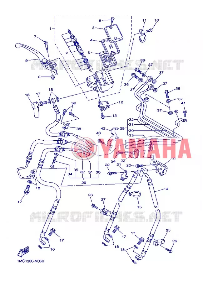 REMPOMP VOOR Yamaha MOTO 1300 2013 FJR ABS  FJR1300A