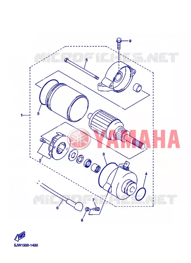 STARTMOTOR Yamaha MOTO 1300 2013 FJR ABS  FJR1300A