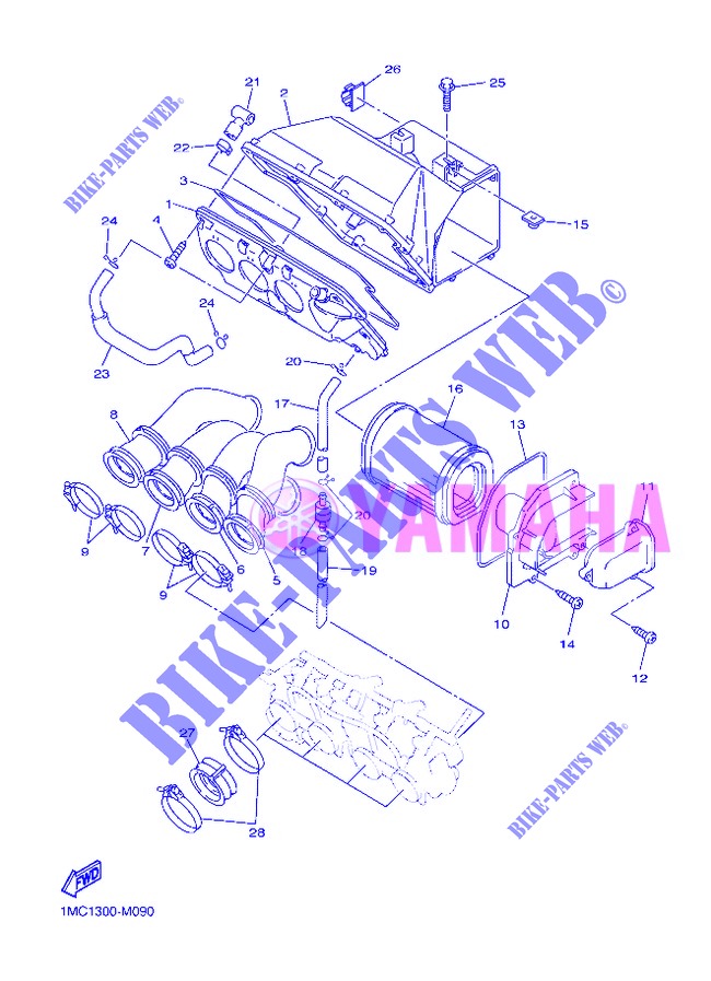 INLAAT voor Yamaha FJR1300A 2013