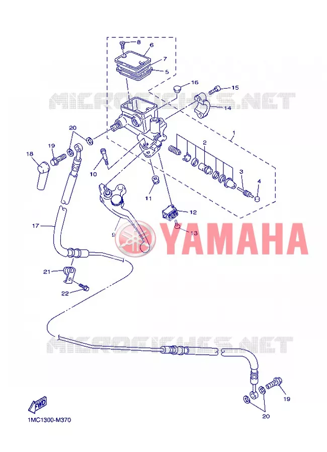 KOPPELINGS POMP Yamaha MOTO 1300 2013 FJR ABS  FJR1300A