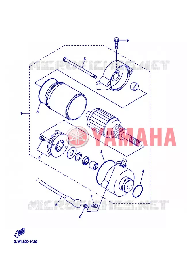 STARTMOTOR Yamaha MOTO 1300 2013 FJR ABS  FJR1300A