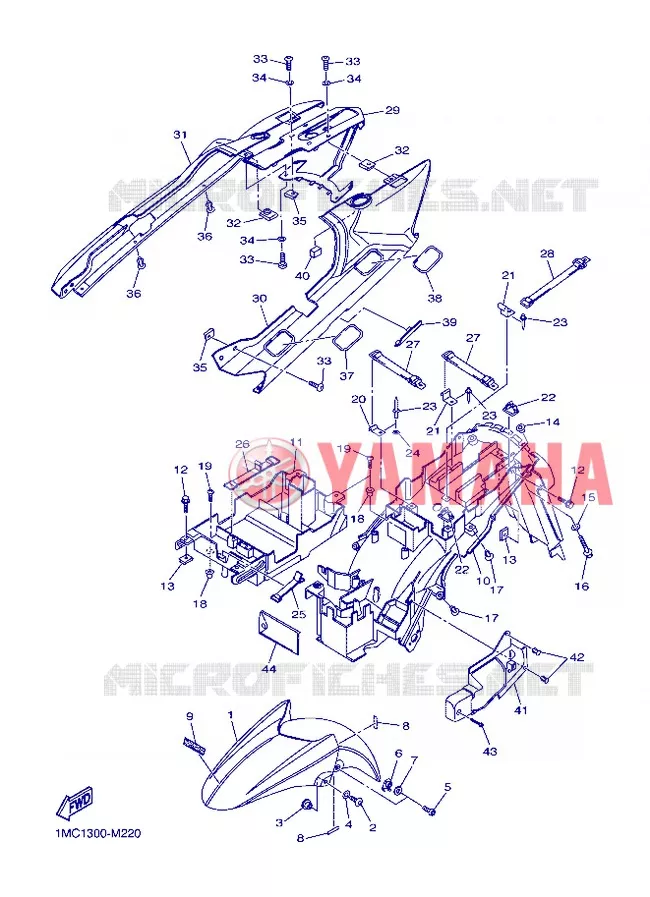 SPATBORD Yamaha MOTO 1300 2013 FJR ABS  FJR1300A