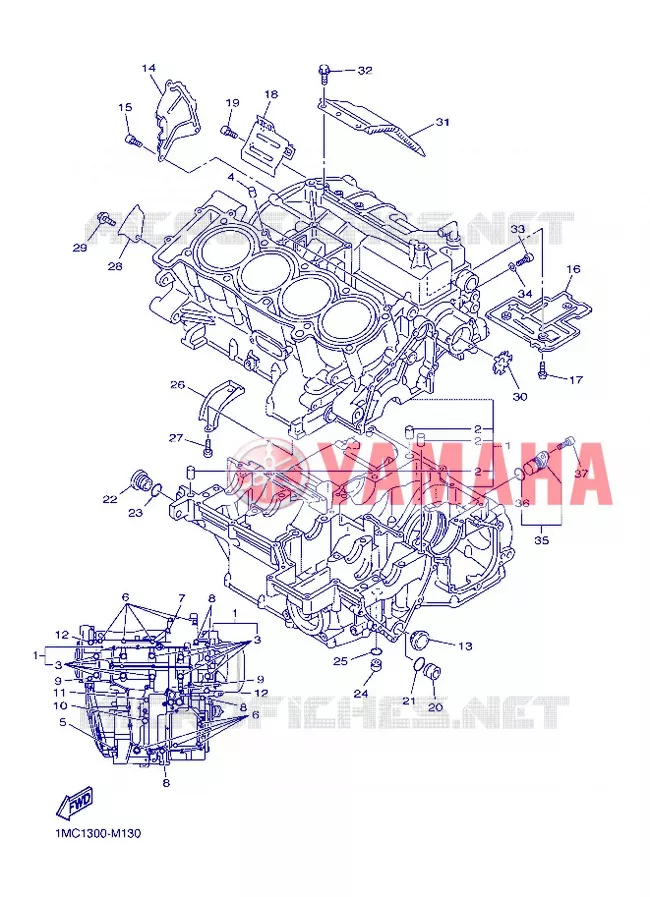 CARTERDELEN Yamaha MOTO 1300 2013 FJR ABS  FJR1300A