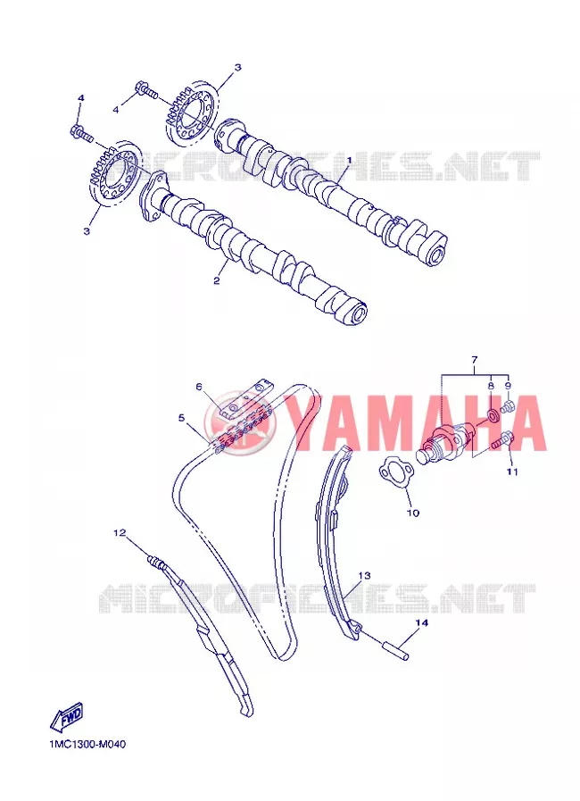 NOKKENAS / KETTING Yamaha MOTO 1300 2013 FJR ABS  FJR1300A