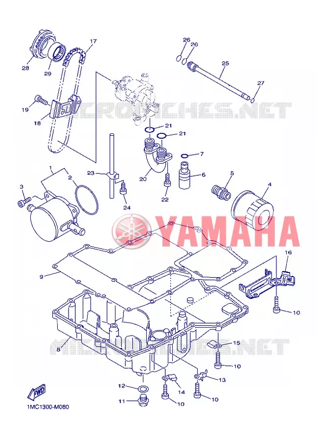 OLIEKOELER Yamaha MOTO 1300 2013 FJR ABS  FJR1300A