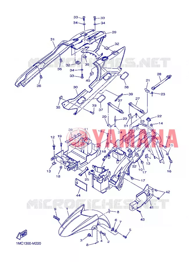 SPATBORD Yamaha MOTO 1300 2013 FJR ABS  FJR1300A