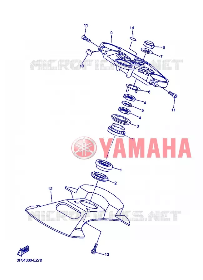STUUR Yamaha MOTO 1300 2013 FJR ABS  FJR1300A