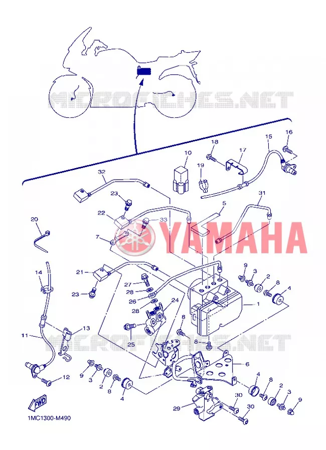 ELECTRISCH 3 Yamaha MOTO 1300 2013 FJR ABS  FJR1300A