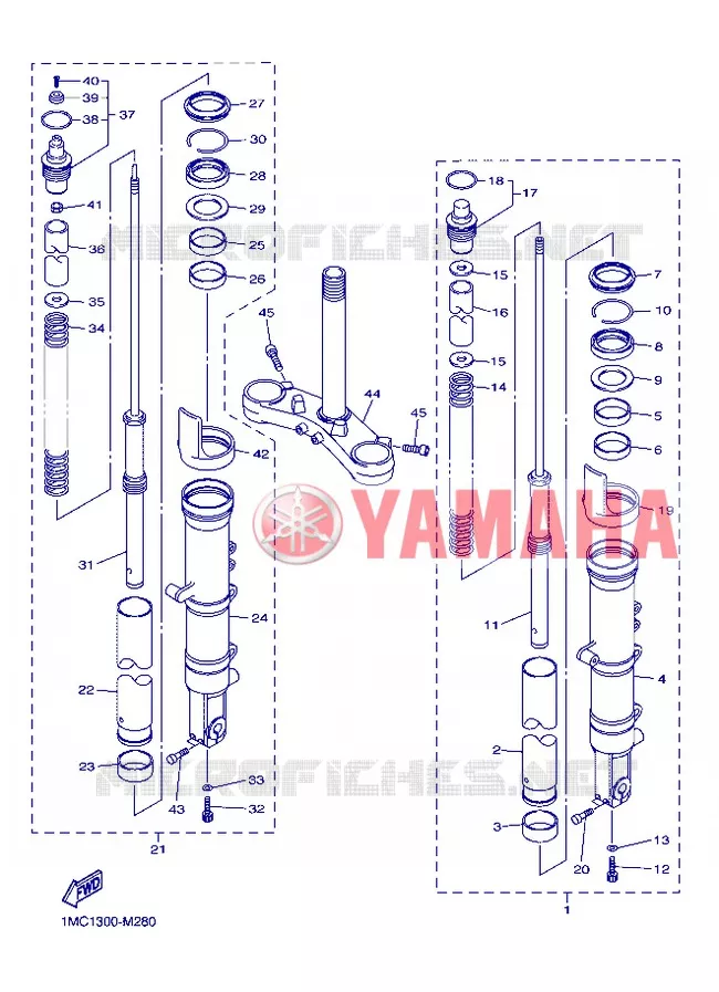 VOORVORK Yamaha MOTO 1300 2013 FJR ABS  FJR1300A