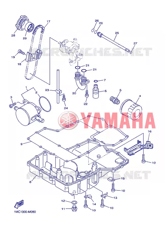 OLIEKOELER Yamaha MOTO 1300 2013 FJR AS ABS  FJR1300AS