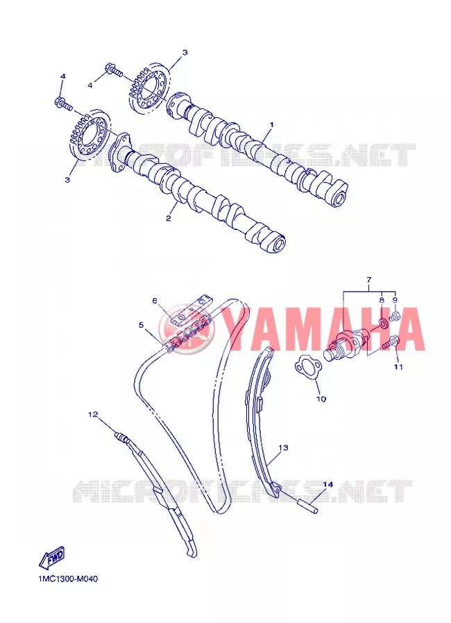 NOKKENAS / KETTING Yamaha MOTO 1300 2013 FJR AS ABS  FJR1300AS