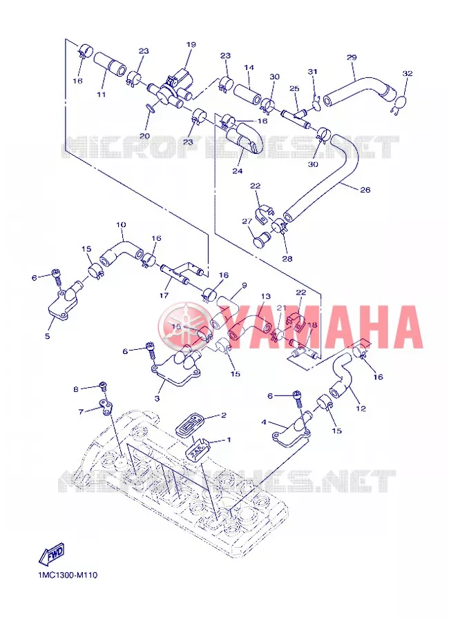 AIR INDUCTION SYSTEM AIS Yamaha MOTO 1300 2013 FJR AS ABS  FJR1300AS