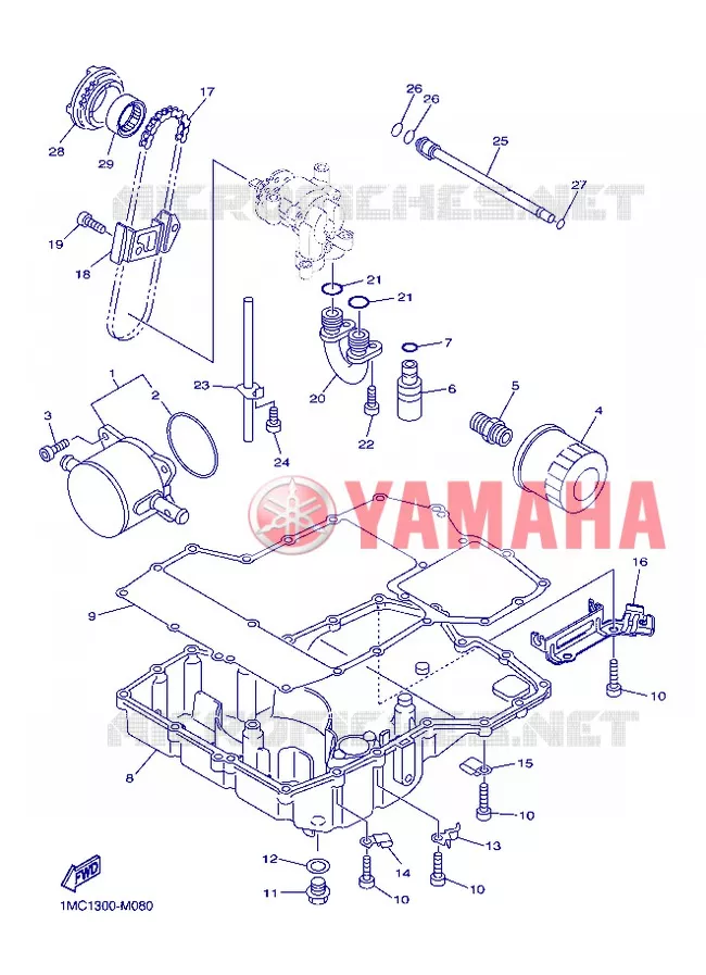 OLIEKOELER Yamaha MOTO 1300 2013 FJR AS ABS  FJR1300AS