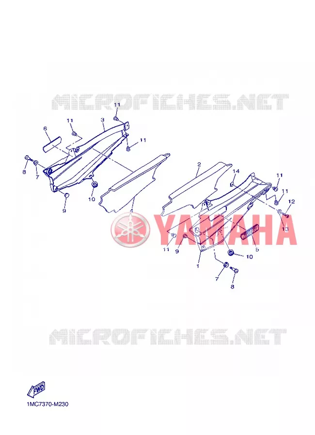 ZIJKUIPDEEL Yamaha MOTO 1300 2013 FJR AS ABS  FJR1300AS