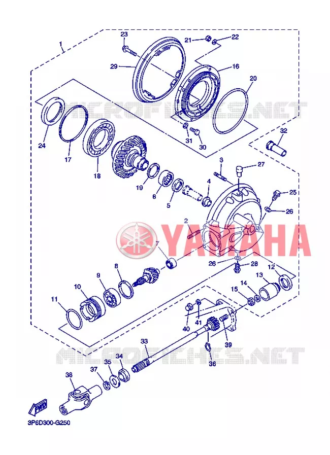 AANDRIJFAS Yamaha MOTO 1300 2013 FJR AS ABS  FJR1300AS