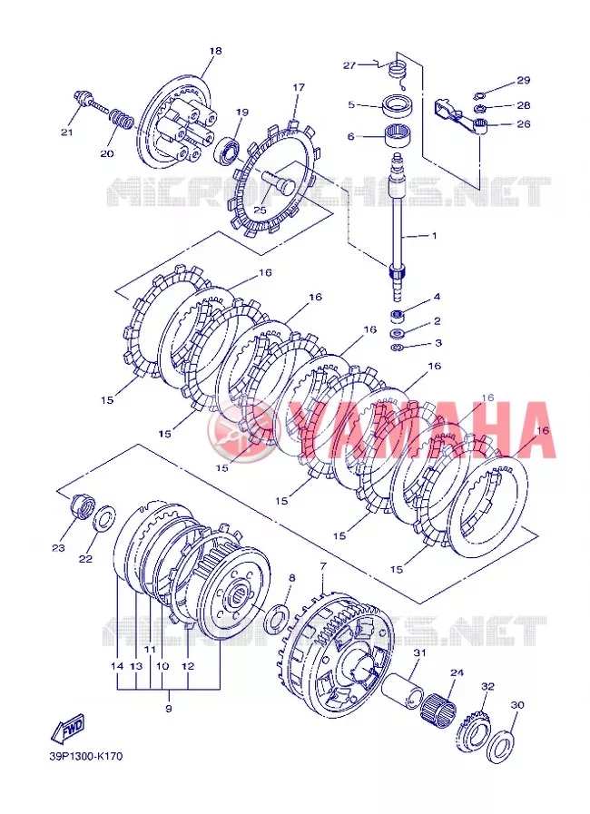 STARTMOTOR KOPPELINGS Yamaha MOTO 800 2013 FZ8  FZ8-N