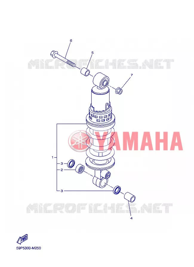 ACHTER SCHOKBREKER Yamaha MOTO 800 2013 FZ8  FZ8-N