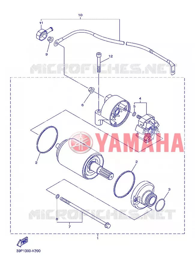 STARTMOTOR Yamaha MOTO 800 2013 FZ8  FZ8-N
