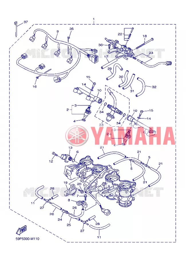 INLAAT 2 Yamaha MOTO 800 2013 FZ8  FZ8-N