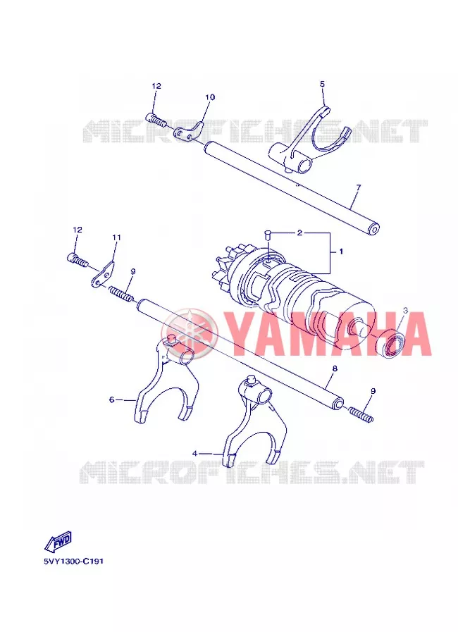 SCHAKELWALS Yamaha MOTO 800 2013 FZ8  FZ8-N