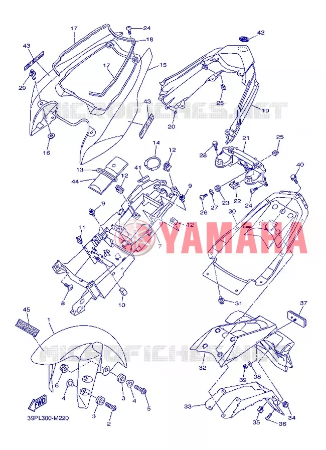 SPATBORD Yamaha MOTO 800 2013 FZ8  FZ8-N