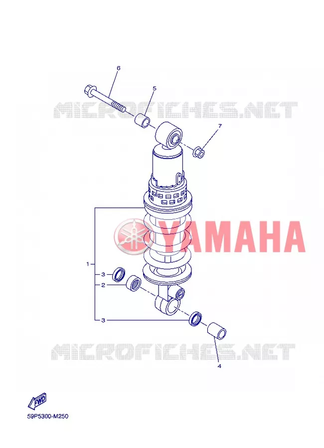 ACHTER SCHOKBREKER Yamaha MOTO 800 2013 FZ8  FZ8-N
