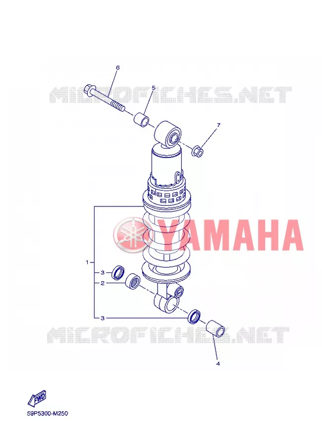 ACHTER SCHOKBREKER Yamaha MOTO 800 2013 FZ8  FZ8-N