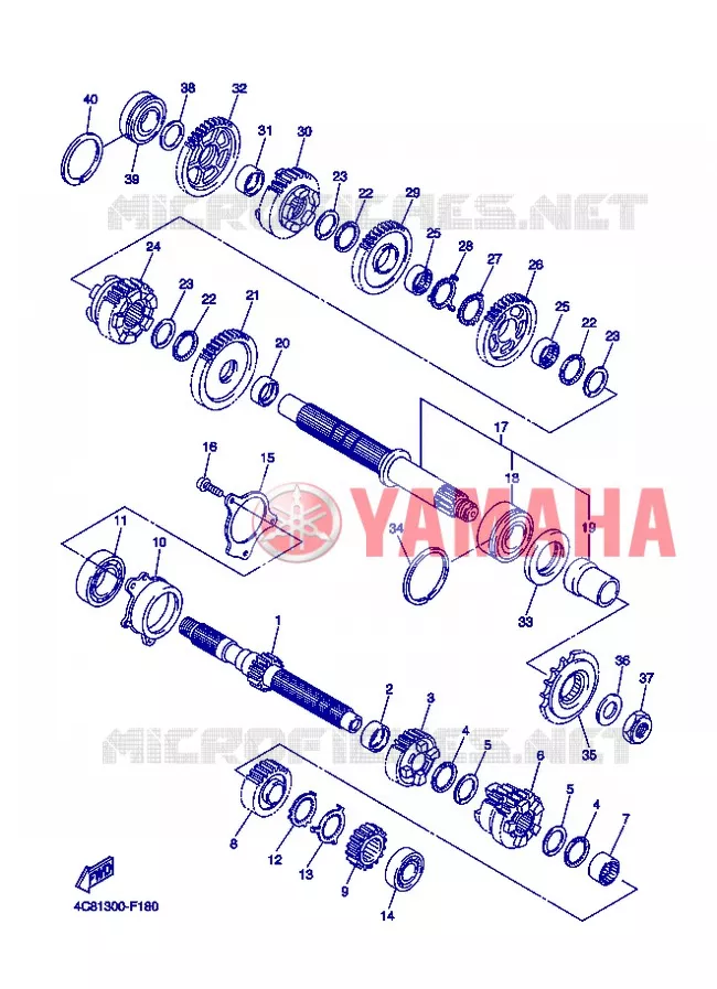 TRANSMISSIE Yamaha MOTO 800 2013 FZ8  FZ8-N