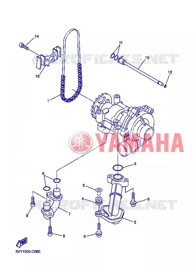 OLIEPOMP Yamaha MOTO 800 2013 FZ8 ABS  FZ8-NA
