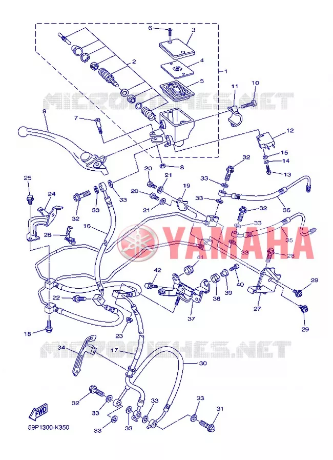 REMPOMP VOOR Yamaha MOTO 800 2013 FZ8 ABS  FZ8-NA