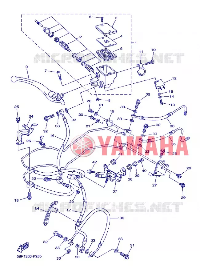 REMPOMP VOOR Yamaha MOTO 800 2013 FZ8 ABS  FZ8-NA