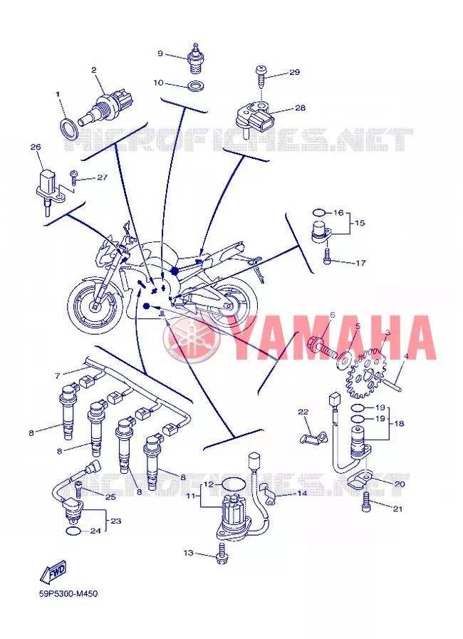 ELECTRISCH 1 Yamaha MOTO 800 2013 FZ8 ABS  FZ8-NA