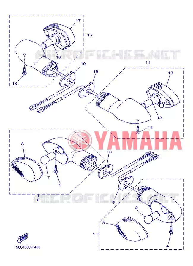 KNIPPERLICHT Yamaha MOTO 800 2013 FZ8 ABS  FZ8-NA