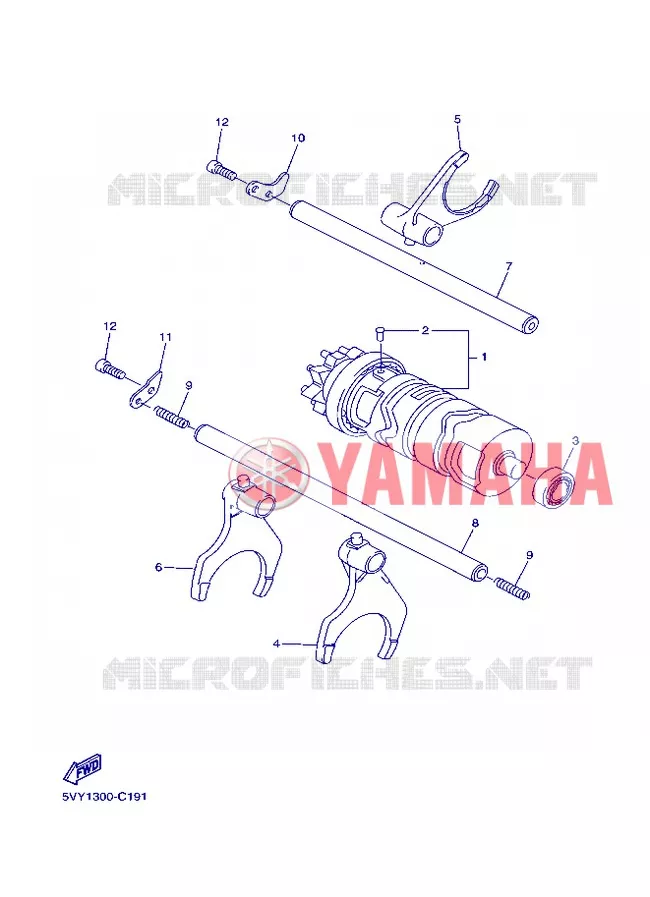 SCHAKELWALS Yamaha MOTO 800 2013 FZ8 ABS  FZ8-NA