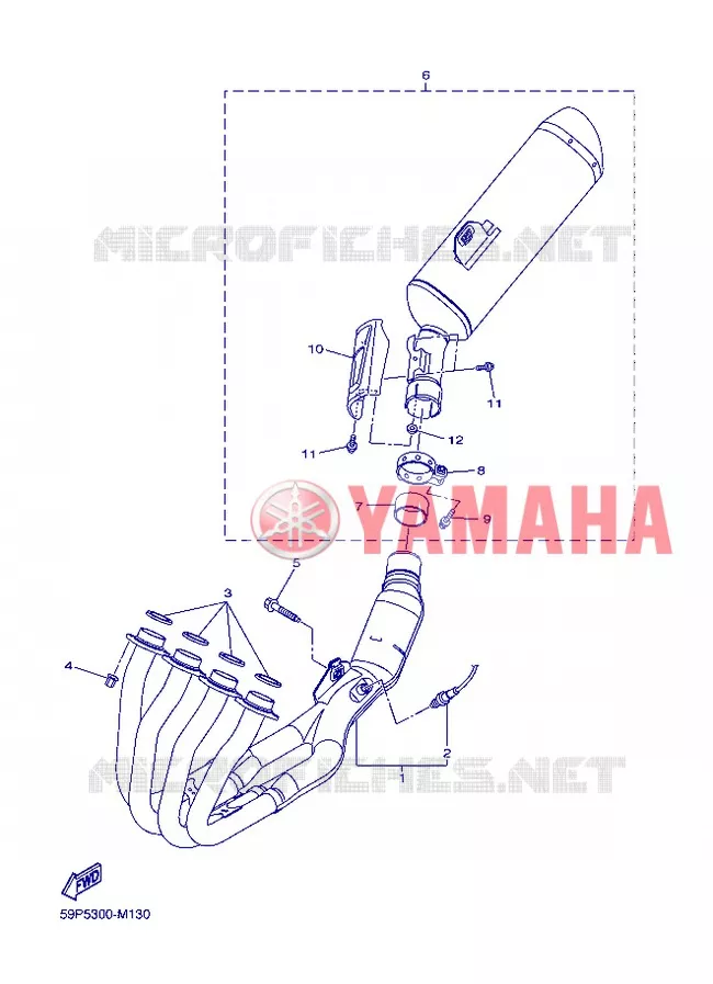 UITLAAT Yamaha MOTO 800 2013 FZ8 ABS  FZ8-NA