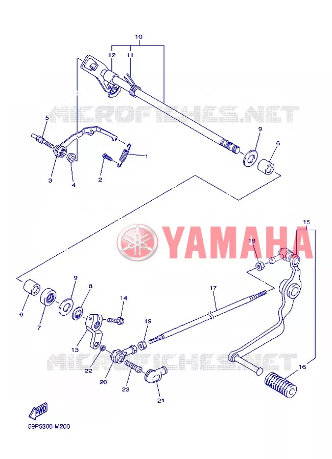 SCHAKEL STANG / PEDAAL Yamaha MOTO 800 2013 FAZER  FZ8-S