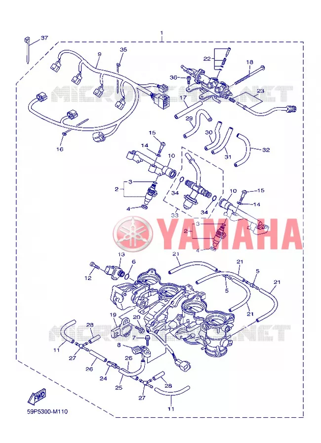 INLAAT 2 Yamaha MOTO 800 2013 FAZER  FZ8-S