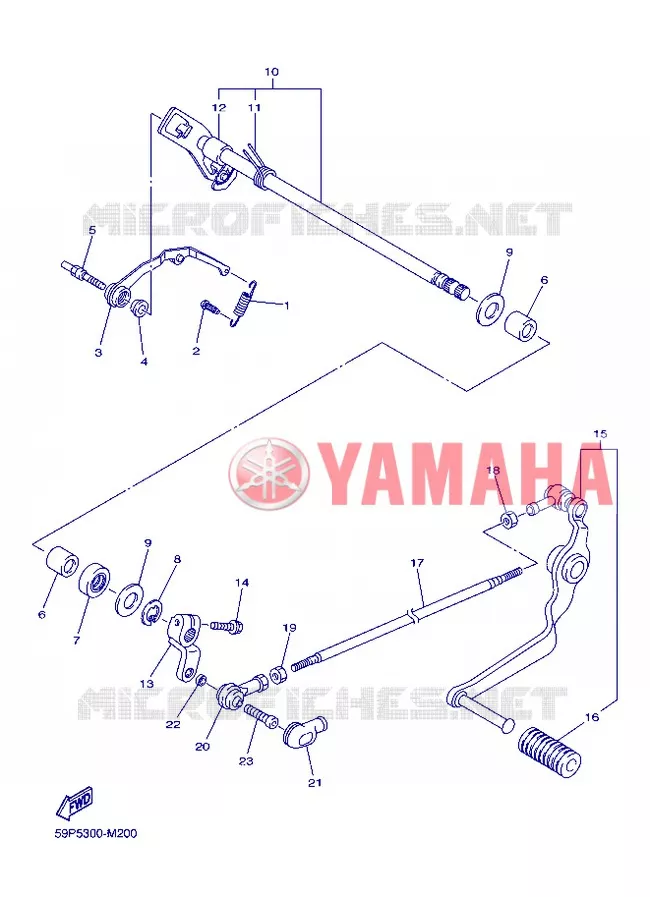SCHAKEL STANG / PEDAAL Yamaha MOTO 800 2013 FAZER  FZ8-S