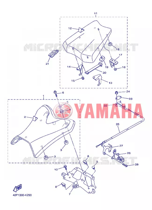 SELLE Yamaha MOTO 800 2013 FAZER  FZ8-S