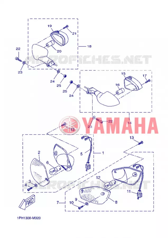 KNIPPERLICHT Yamaha SCOOTER 50 2013 AEROX  NS50
