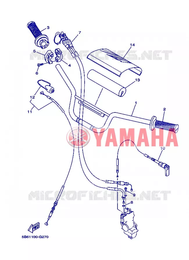 STUUR / KABEL Yamaha MOTO 110 2013 TTRE  TT-R110E