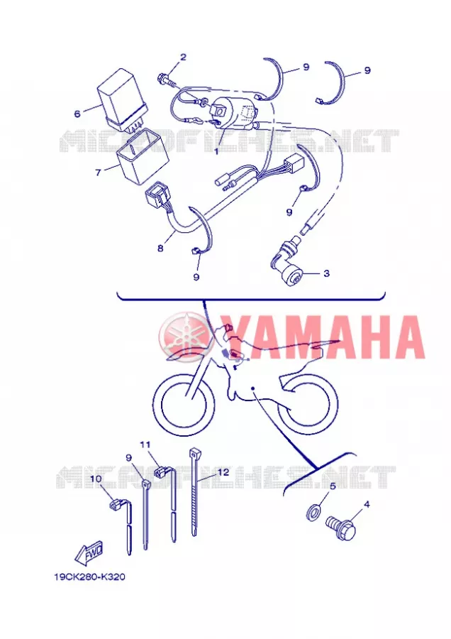 ELECTRISCH 1 Yamaha MOTO 125 2013 TTR BIG WHEELS  TT-R125LW