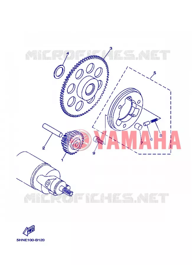 STARTMOTOR Yamaha MOTO 50 2013 TTR  TT-R50E